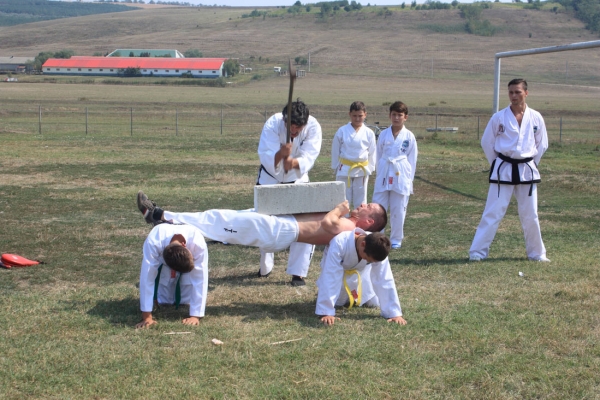 Ziua comunei Gagesti 2015 - Demonstratie de taekwondo