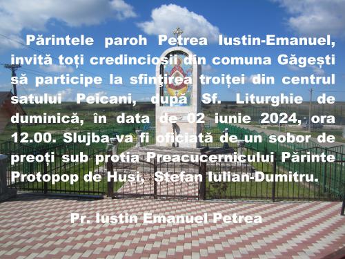 Troița, sat Peicani, comuna Găgești