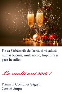 Felicitare Gagesti 2016